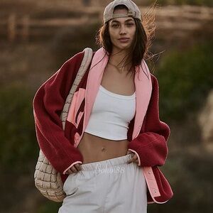 NEW Free People Hit The Slopes Shawl Jacket